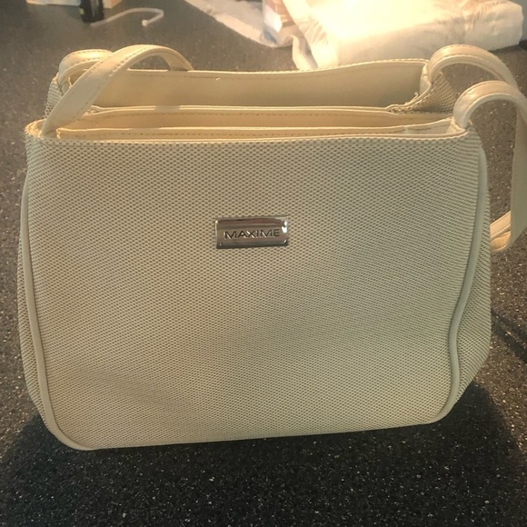 Maxime Cream Shoulder Strap Handbag - Picture 1 of 16